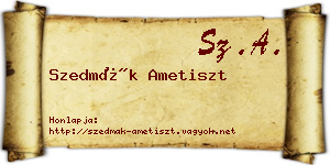 Szedmák Ametiszt névjegykártya